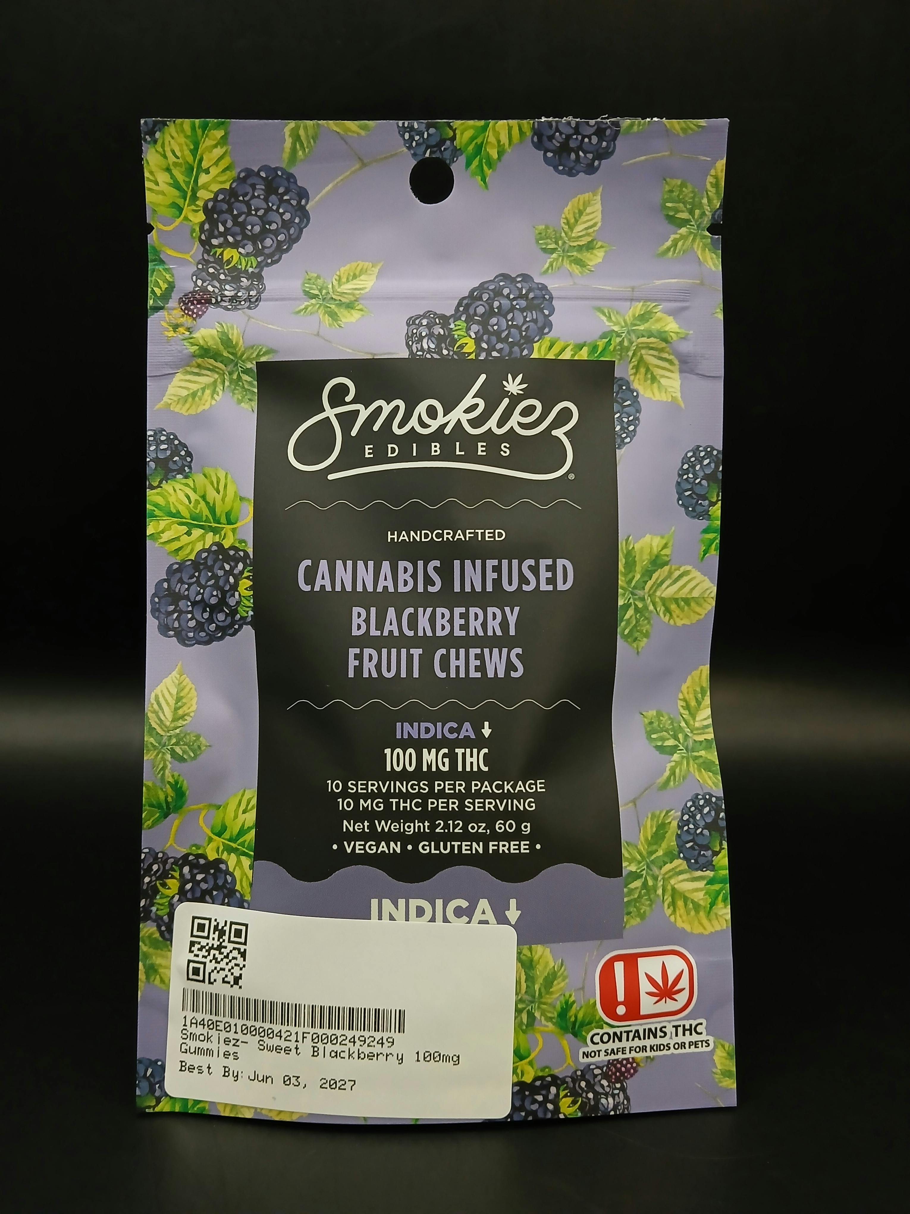 Blackberry Fruit Chews | 100mg | 10ct | 10mg/ea