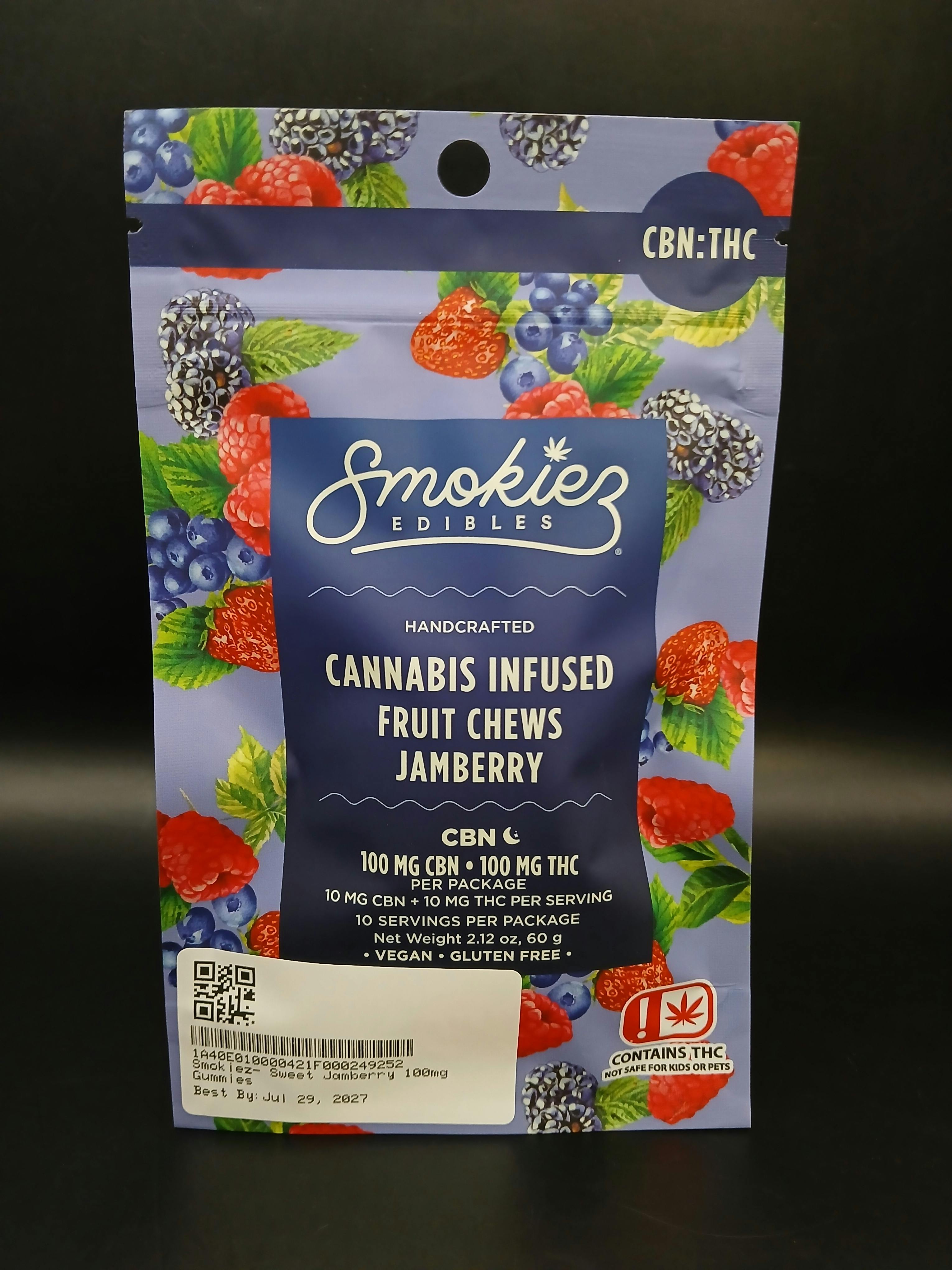 Sweet Jamberry Gummies 1:1 CBN:THC | 100mg | 10ct | 10mg/ea
