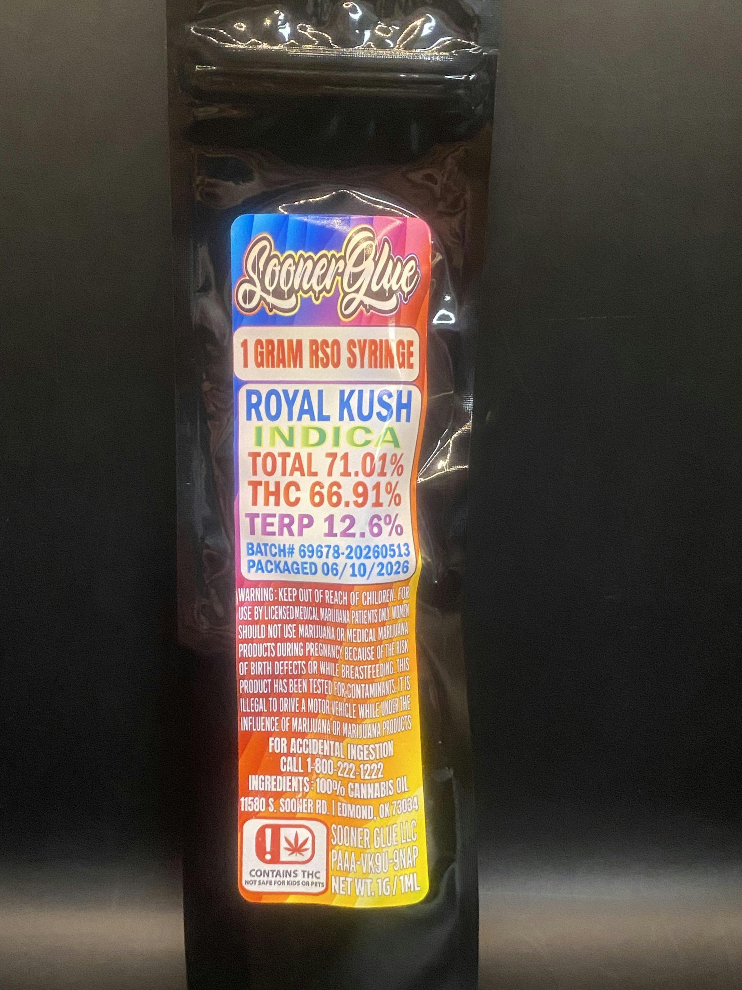 Sooner Glue | Royal Punch | 1g RSO Syringe