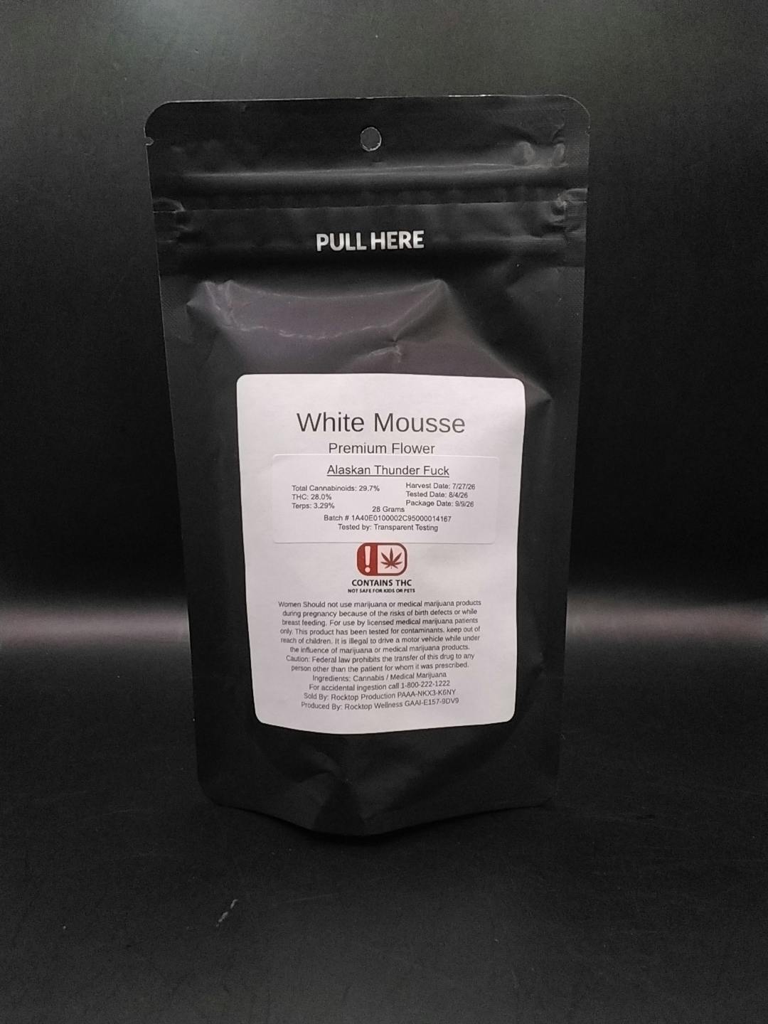 White Mousse - Alaskan Thunder Fuck Premium Smalls (1 Oz-$60.50 | 2 Oz-$112.45 | 3 Oz-$164.34)
