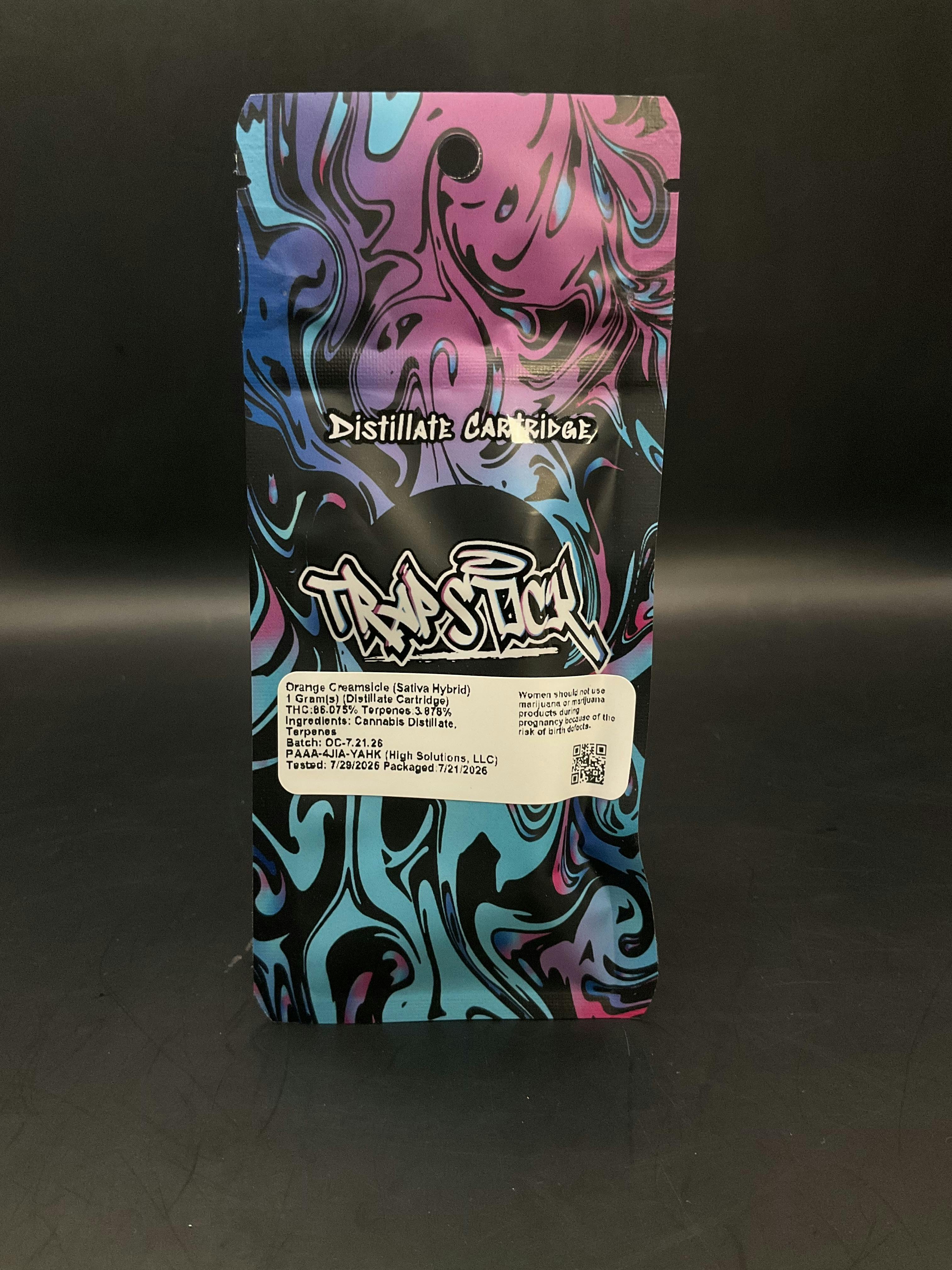 Trapstick - Orange Creamsicle 1g Cartridge (15g-$86.50)