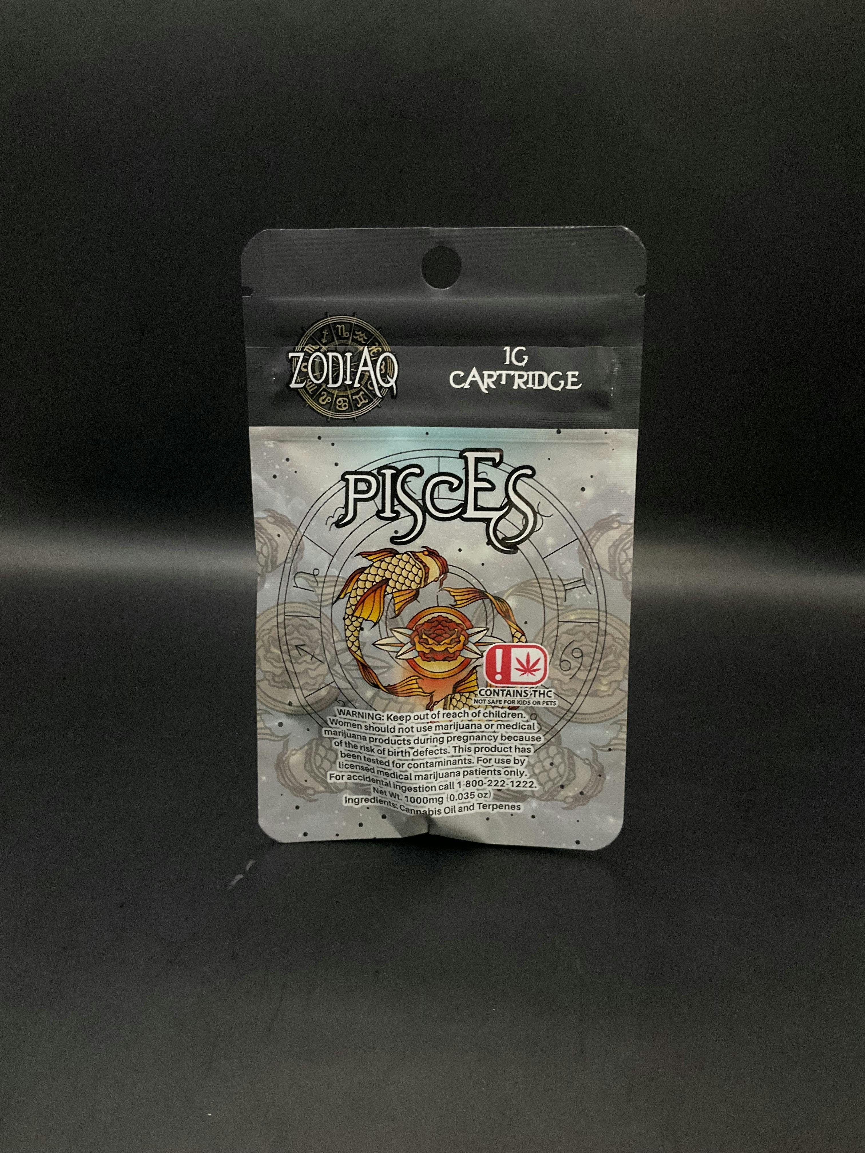Zodiaq - Pisces Orange Pineapple 1g Cartridge (15g-$86.50)