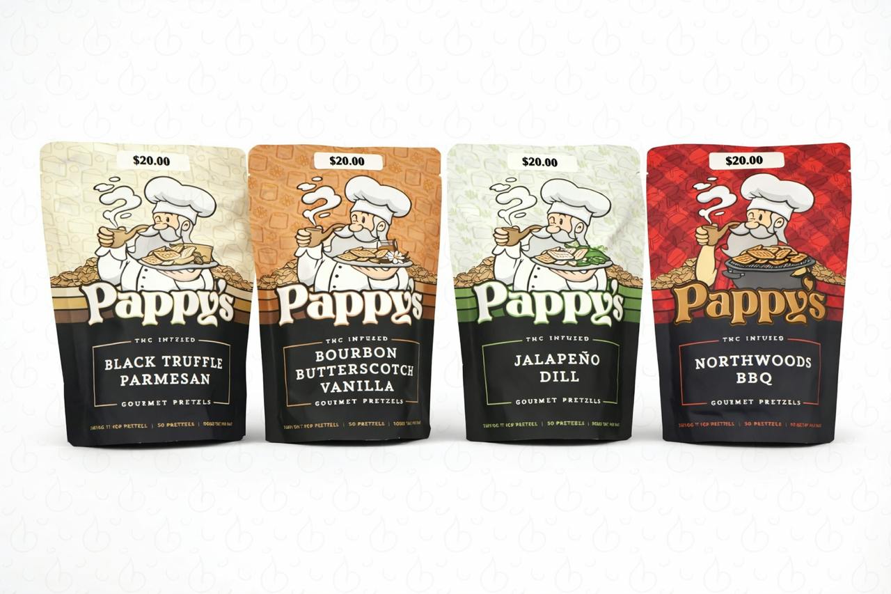 Pappy's-Pappy's Pretzels Black Truffle Parmesan 50mg THC