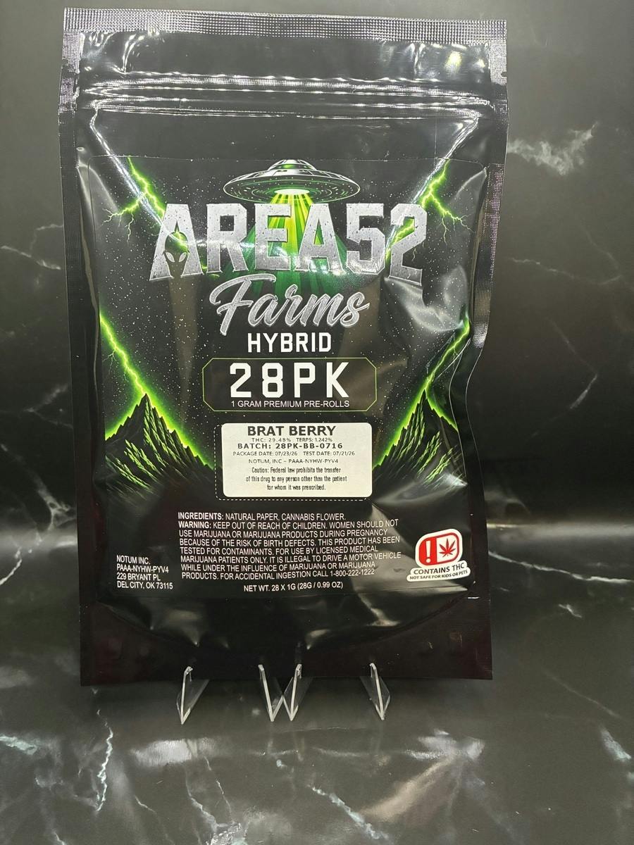 Brat Berry | Infused Joints | 1g each | 28pk by Area 52