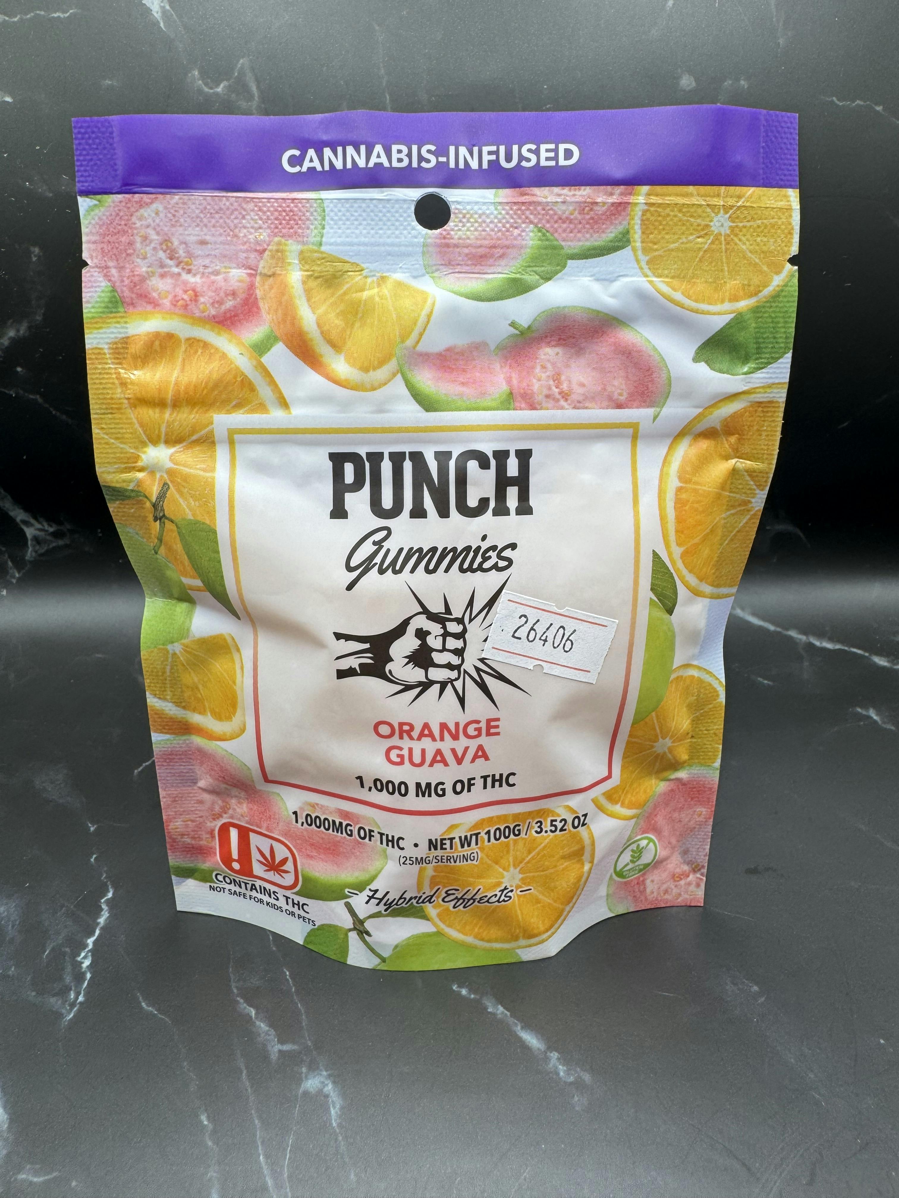 Punch | Orange Guava | Hybrid | Extreme Gummies | 1,000mg | OK