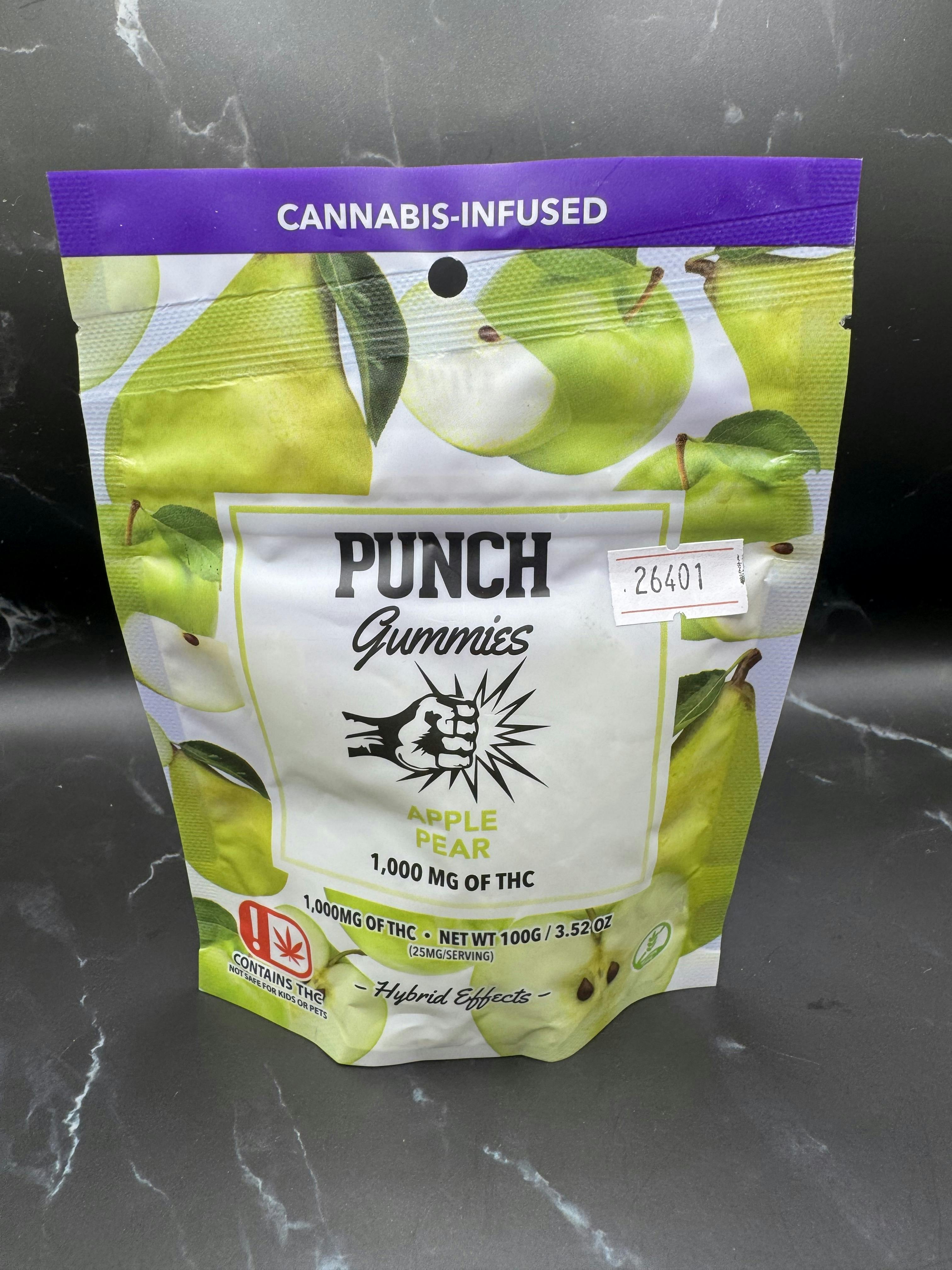Punch | Apple Pear | Hybrid | Extreme Gummies | 1,000mg | OK
