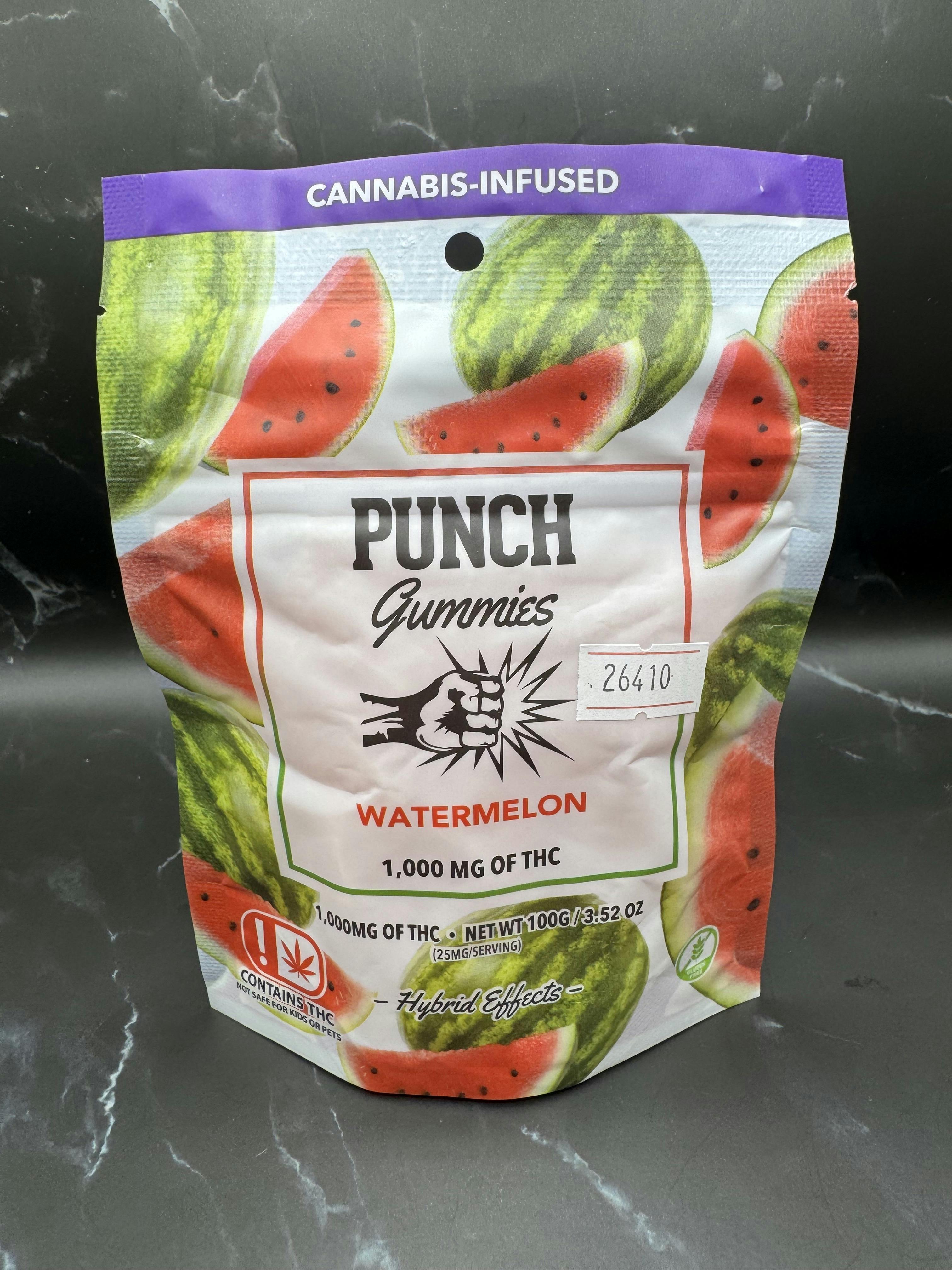 Punch | Watermelon | Hybrid | Extreme Gummies | 1,000mg | OK