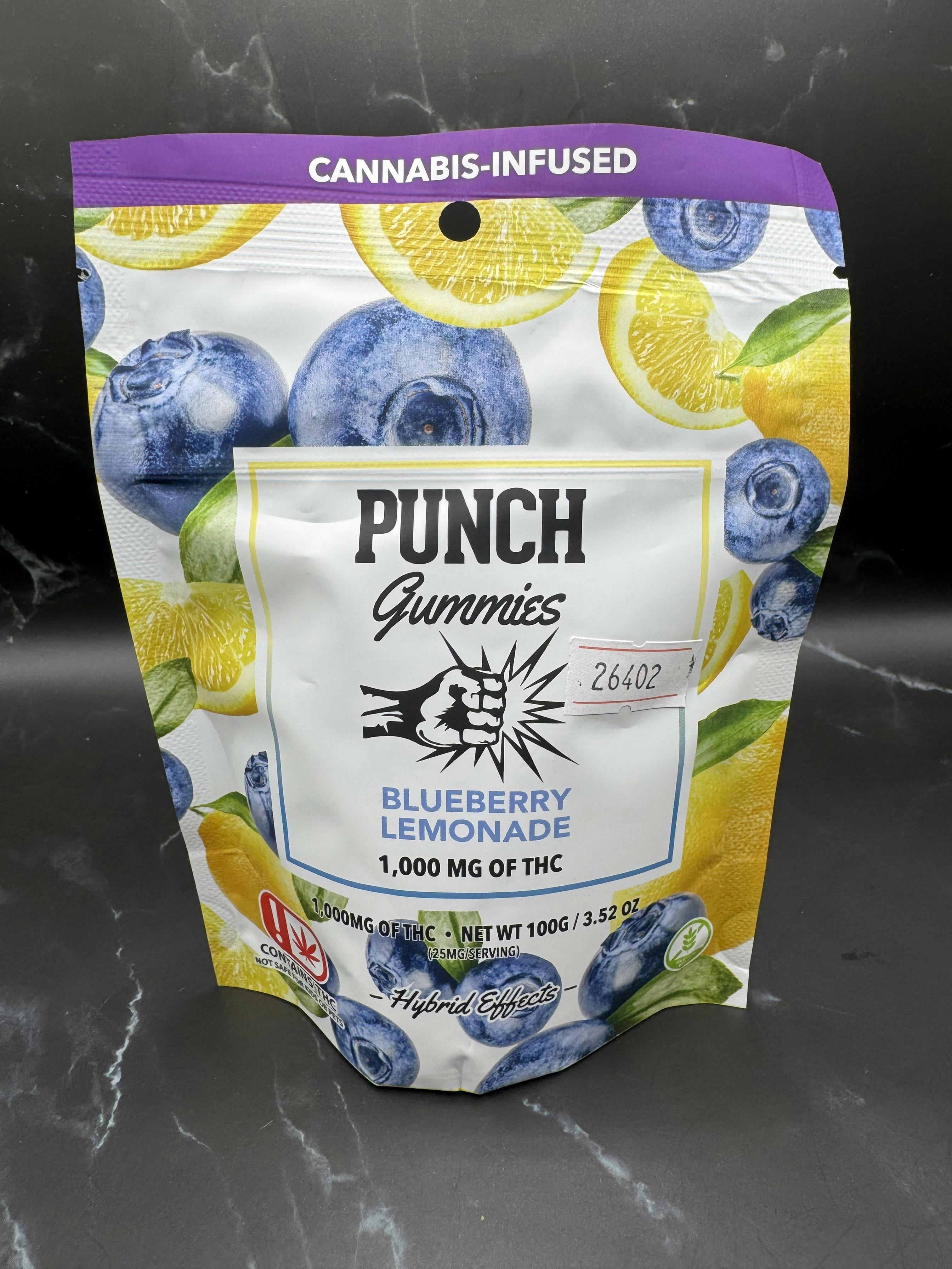 Punch | Blueberry Lemonade | Hybrid | Extreme Gummies | 1,000mg | OK