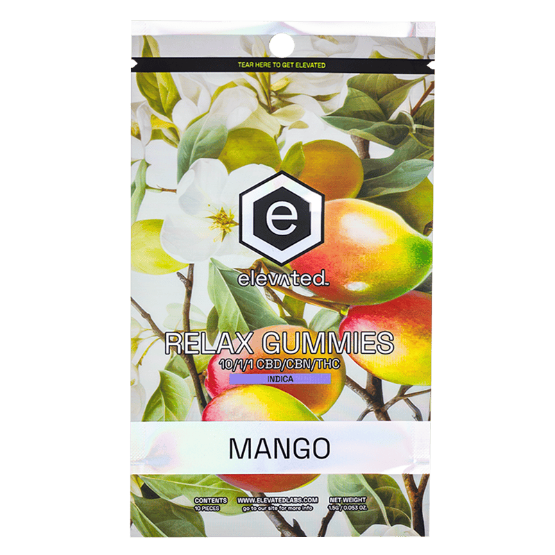 Elevated - Rare Gummies - 10mg - Mango Relax (I) - 10:1:1 CBD:THC:CBN