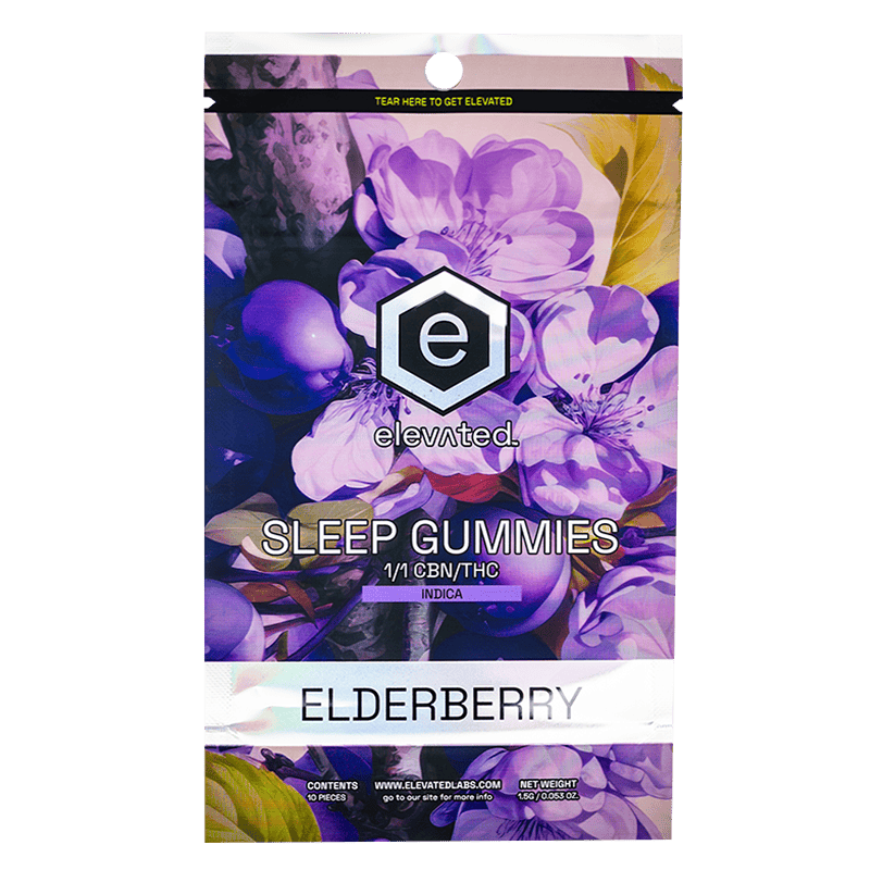 Elevated - Rare Gummies - 100mg - Nightberry SLEEP (I) - 1:1 CBN:THC