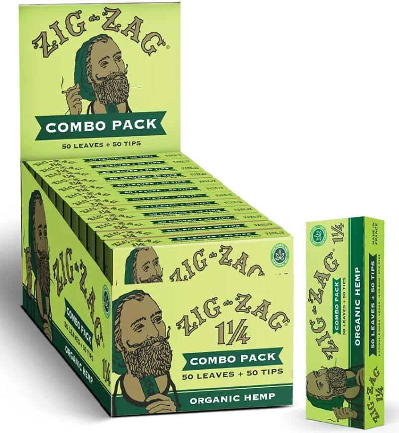 Zig-Zag - Organic Hemp - 1 1/4 papers & tips