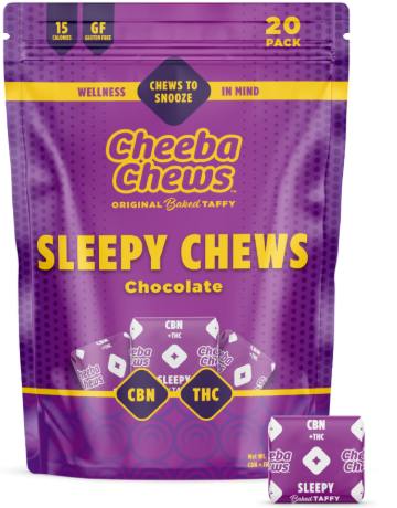 Cheeba Chews 100mg Sleep Chocolate Taffy (2:1 THC/CBN)
