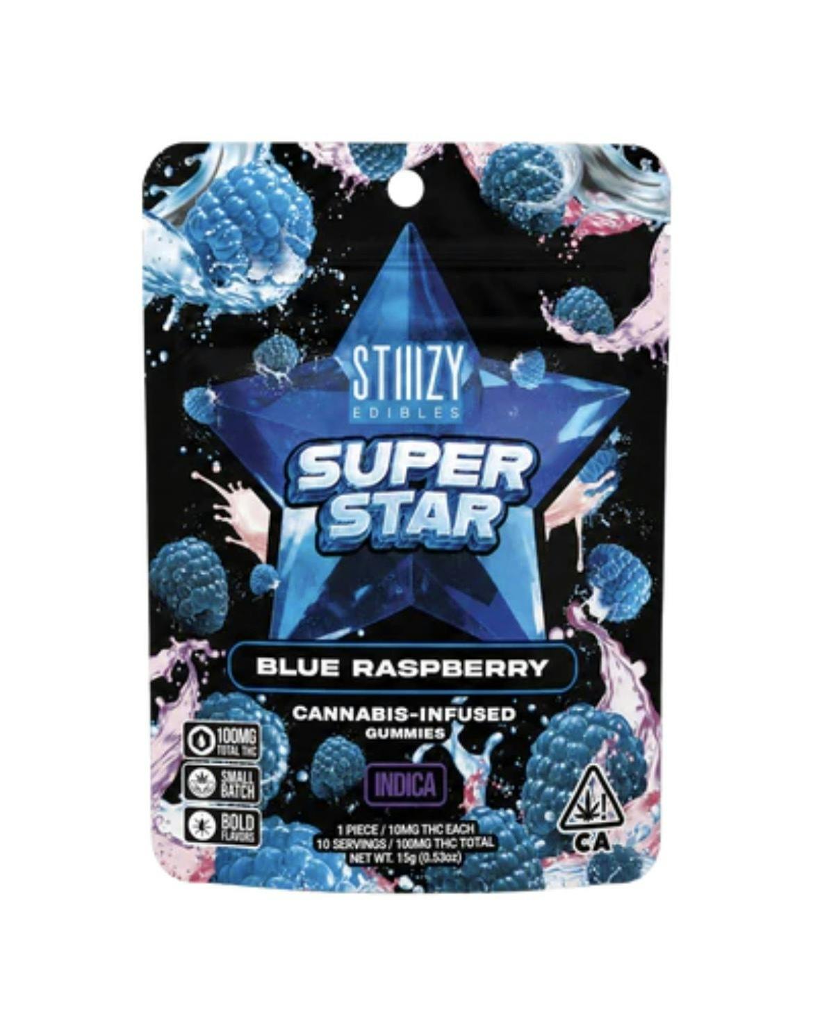 SUPER STAR Edibles - Blue Raspberry at Cactus & Clouds