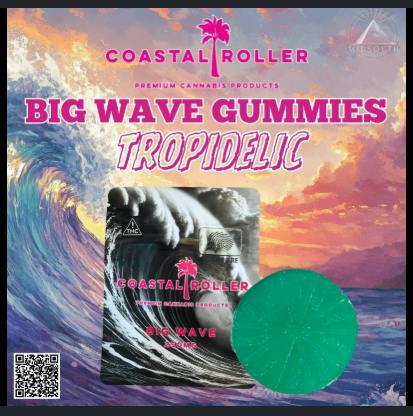 Coastal Roller - Big Wave Gummy - 250mg/1pk - Tropidelic by MidSouth Extracts