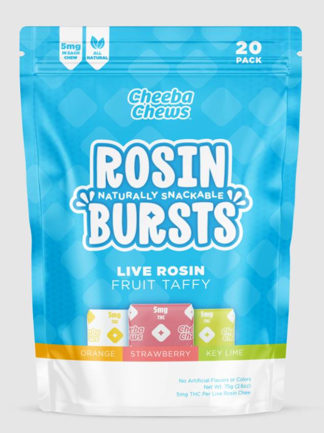 Cheeba Chews | 200mg | Fruit Rosin Bursts | Taffy | 20pk