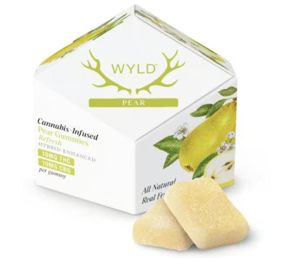 Pear | 1:1 THC:CBG Gummies | 100mg | 10ct | 10mg/ea by Wyld