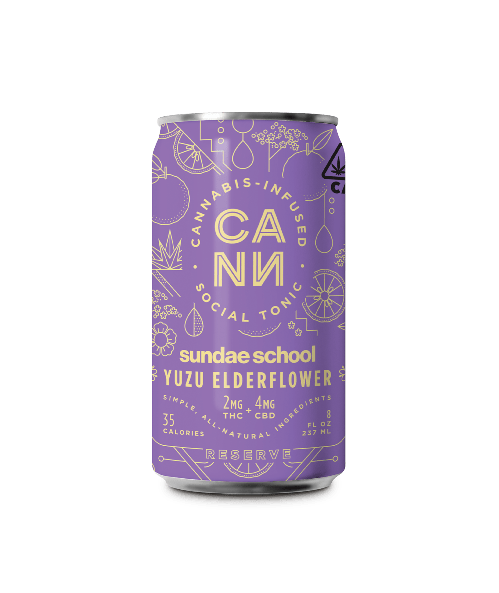 CANN Seltzer - Yuzu Elderflower at Flipside - THC + CBD Dispensary and Music
