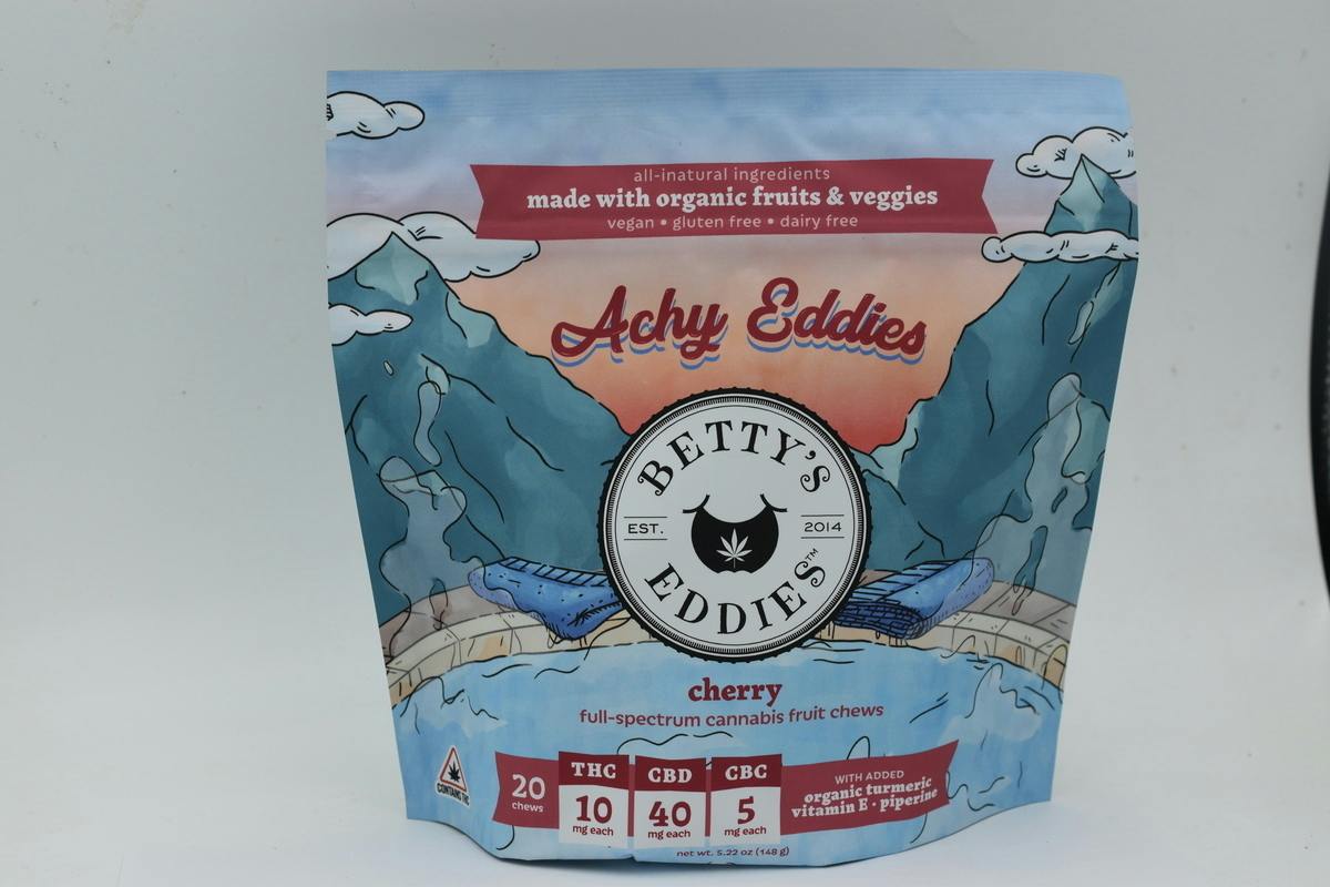 Betty's Eddies - 200mg Achy Eddies Cherry Chews (Rec)