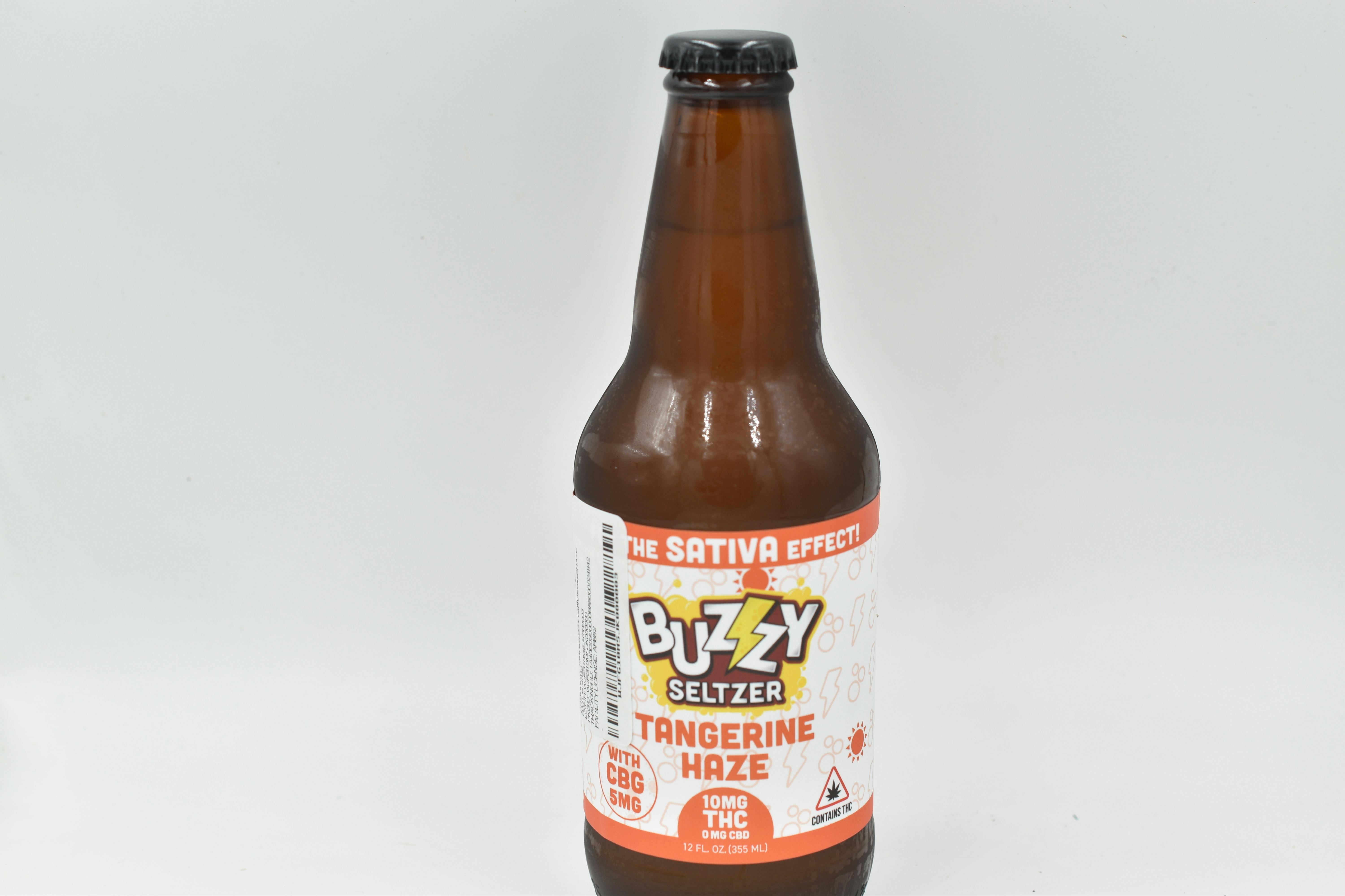 Buzzy - 10mg THC: 5mg CBG Tangerine Haze Seltzer (Rec)