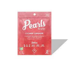 Grön Pearls | Lychee Limeade (Sativa) 20MG THC : 20MG CBC : 20MG THCV | 2-pack at The Emerald Dispensary - Carroll Gardens