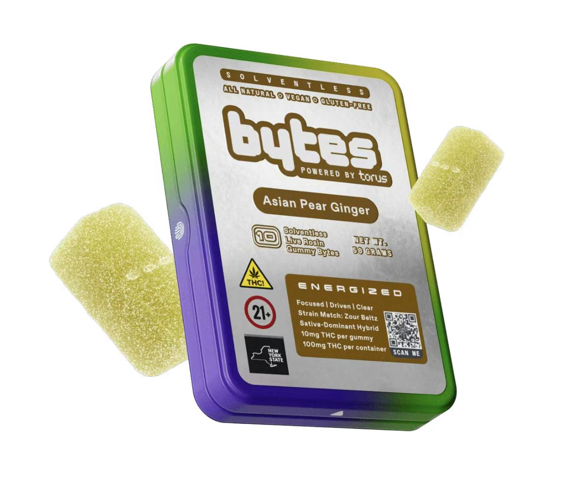 BYTES | EDIBLES | LIVE ROSIN | 10PK | - (CALM) ASIAN PEAR GINGER | INDICA