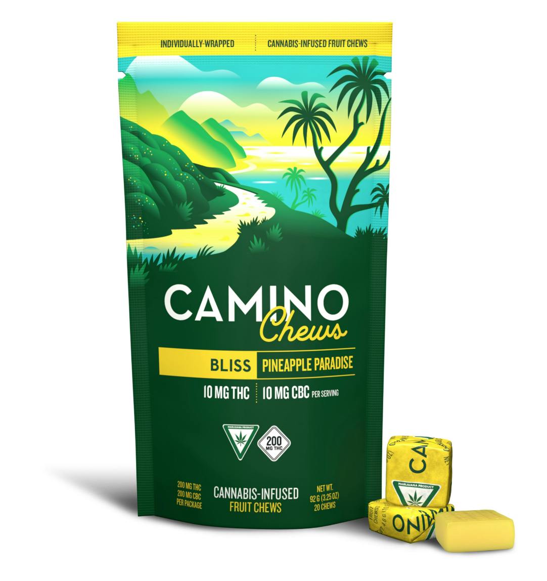 CAMINO | EDIBLES | (CHEWS) | 100MG | - BLISS | PINEAPPLE PARADISE