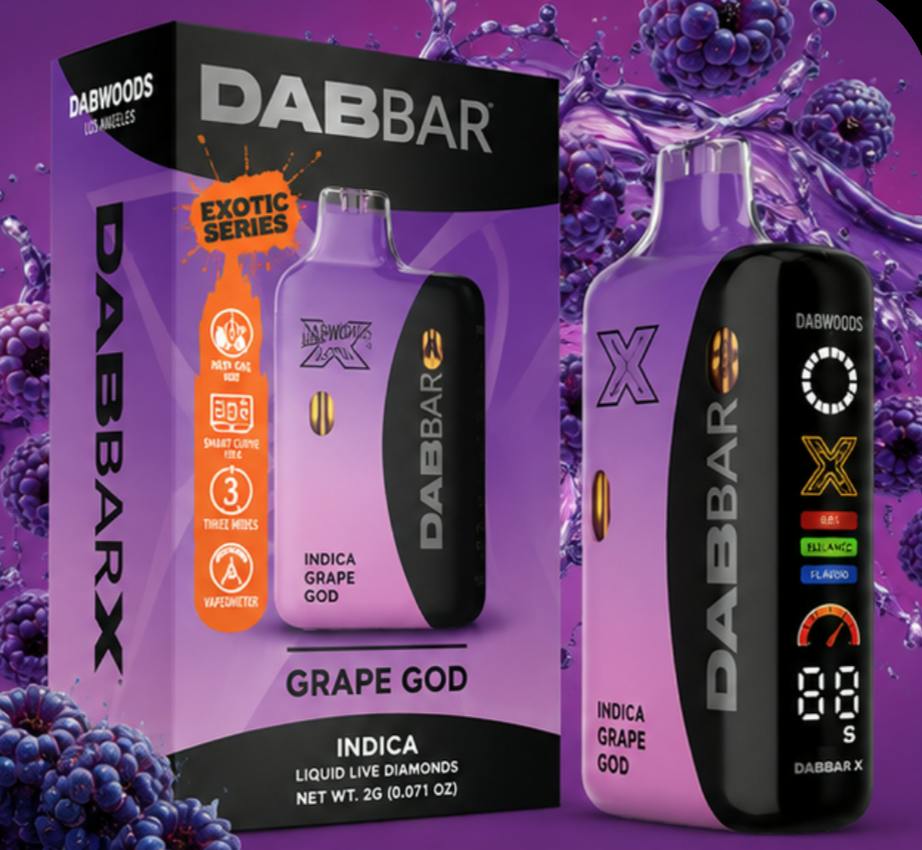 DABWOODS | DABBAR X | VAPE | AIO | LIQUID DIAMONDS | GRAPE GOD | INDICA | 2G