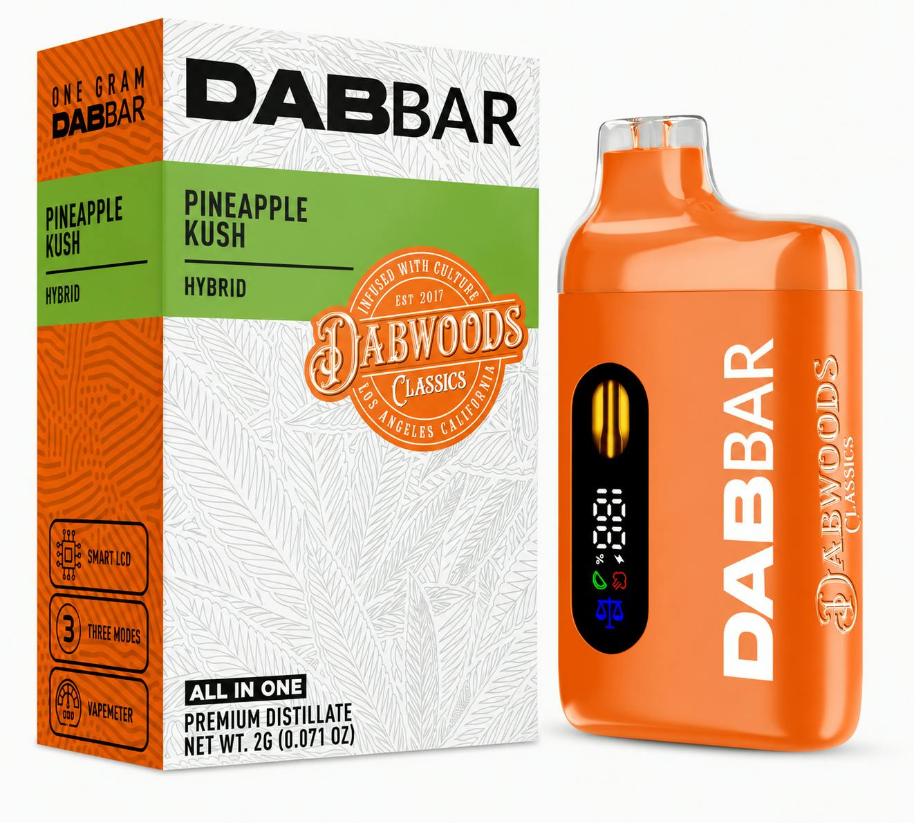DABWOODS | DABBAR | VAPE | AIO | PINEAPPLE KUSH | HYBRID | 2G