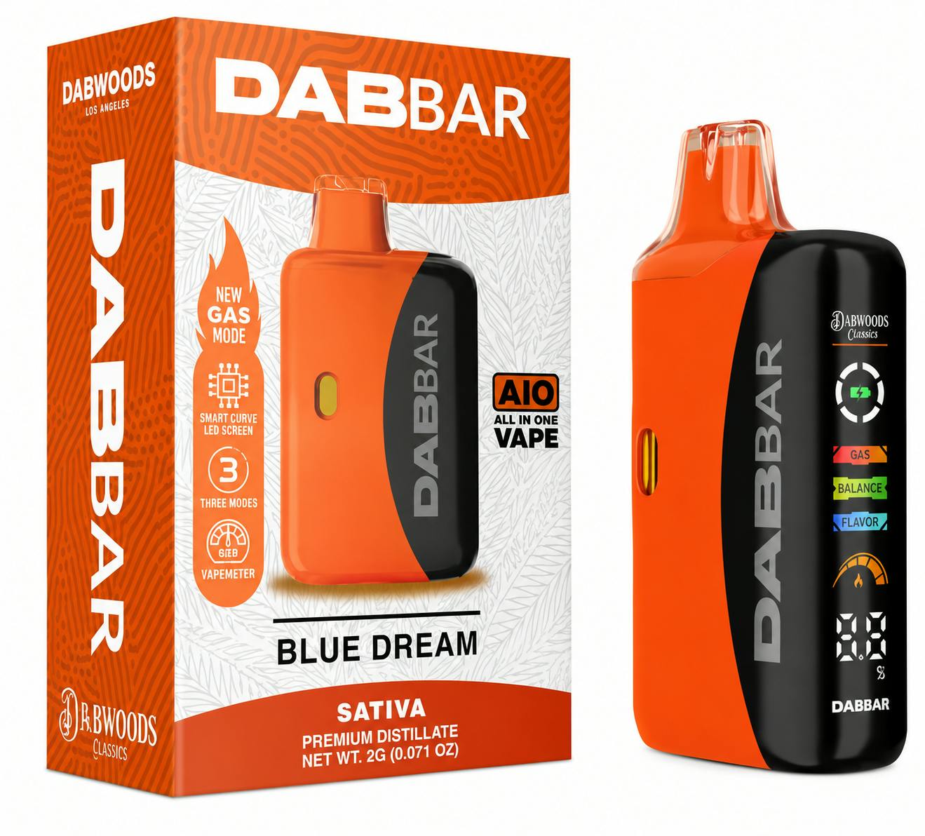 DABWOODS | DABBAR | VAPE | AIO | BLUE DREAM | SATIVA | 2G