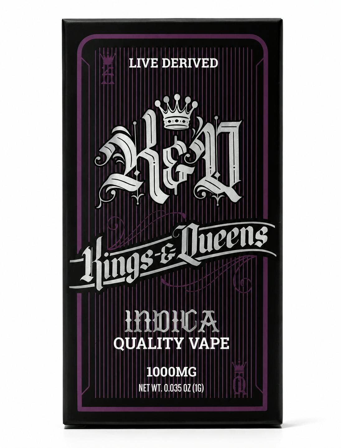 KINGS & QUEENS | VAPE | 1G | - MASTER KUSH | INDICA
