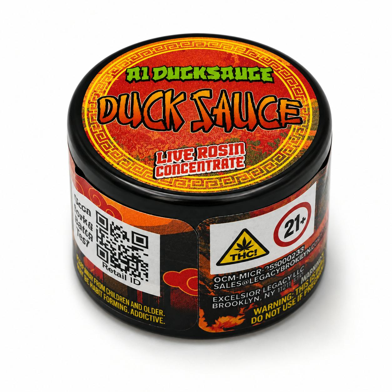 A1 DUCKSAUCE | CONCENTRATE | (LIVE ROSIN) DUCK SAUCE | 1G | INDICA