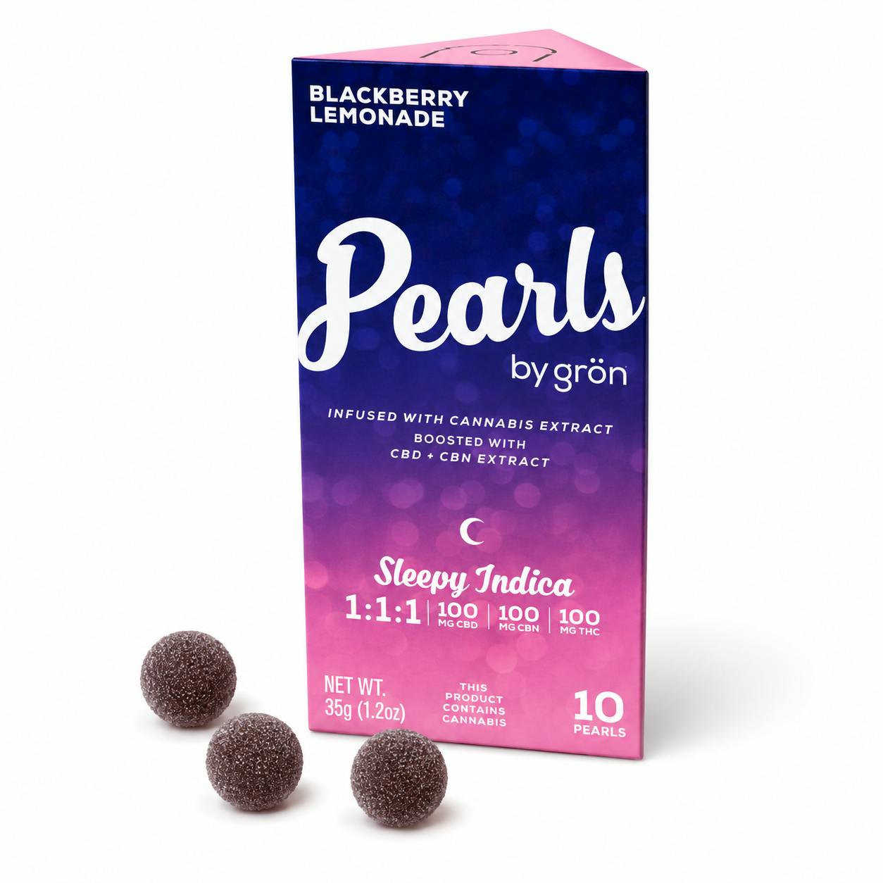 GRON | EDIBLES | PEARLS | - 1:1:1 BLACKBERRY LEMONADE SLEEPY | INDICA