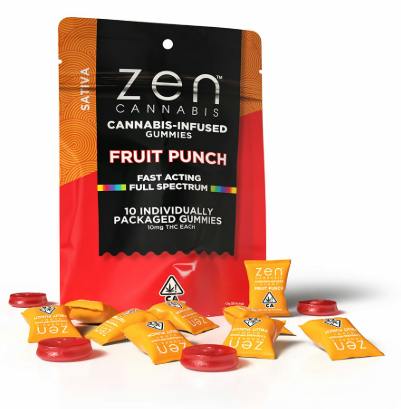 *FRUIT PUNCH SATIVA 100MG 10PK