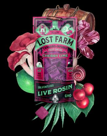 Cherry Lime 'GMO' Live Rosin Chews | 100mg | 10ct | 10mg/ea