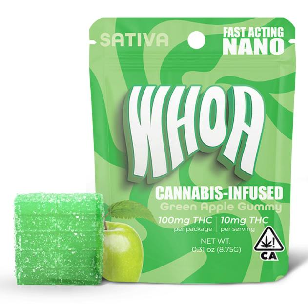 Bites | Green Apple Gummies | 100mg | 10ct | 10mg/ea