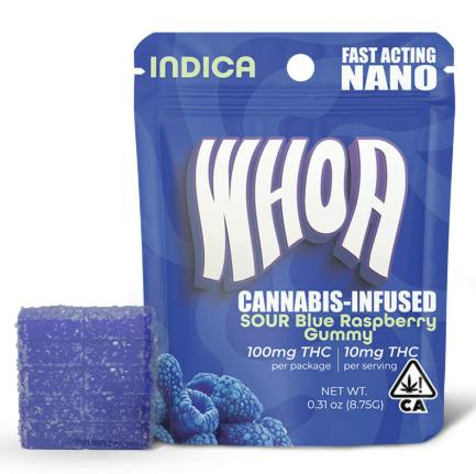 Bites | Sour Blue Raspberry Gummies | 100mg | 10ct | 10mg/ea