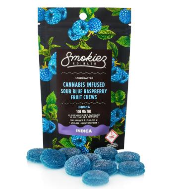 Sour Blue Raspberry Gummies | 100mg | 10ct |10mg/ea