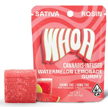 Bites | Watermelon Lemonade Rosin Gummies | 100mg | 10ct | 10mg/ea