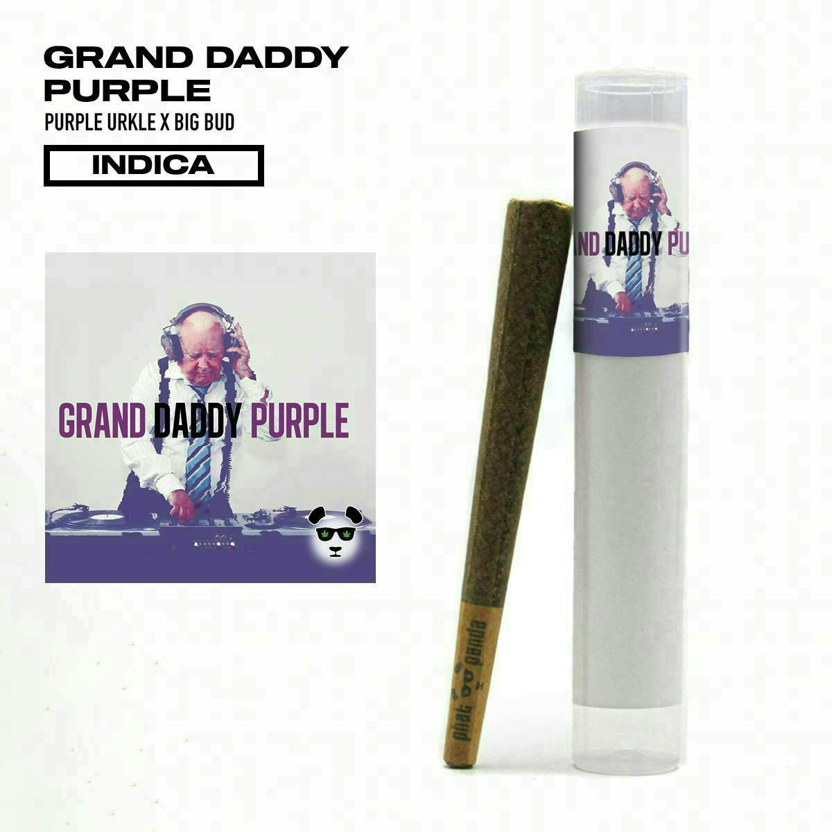 Platinum | Granddaddy Purple | Joint | 1g by Phat Panda