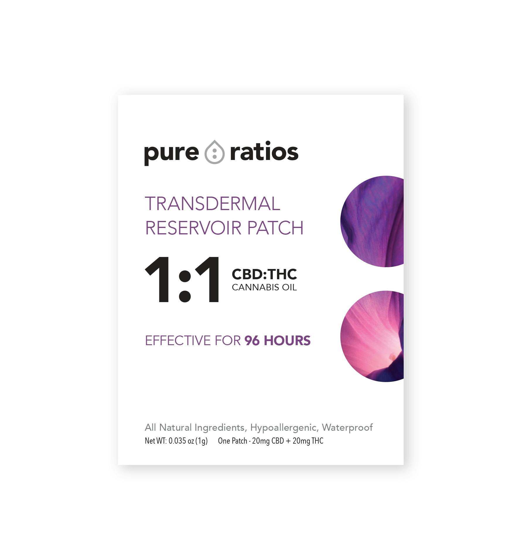 1:1 CBD/THC Topical Patch
