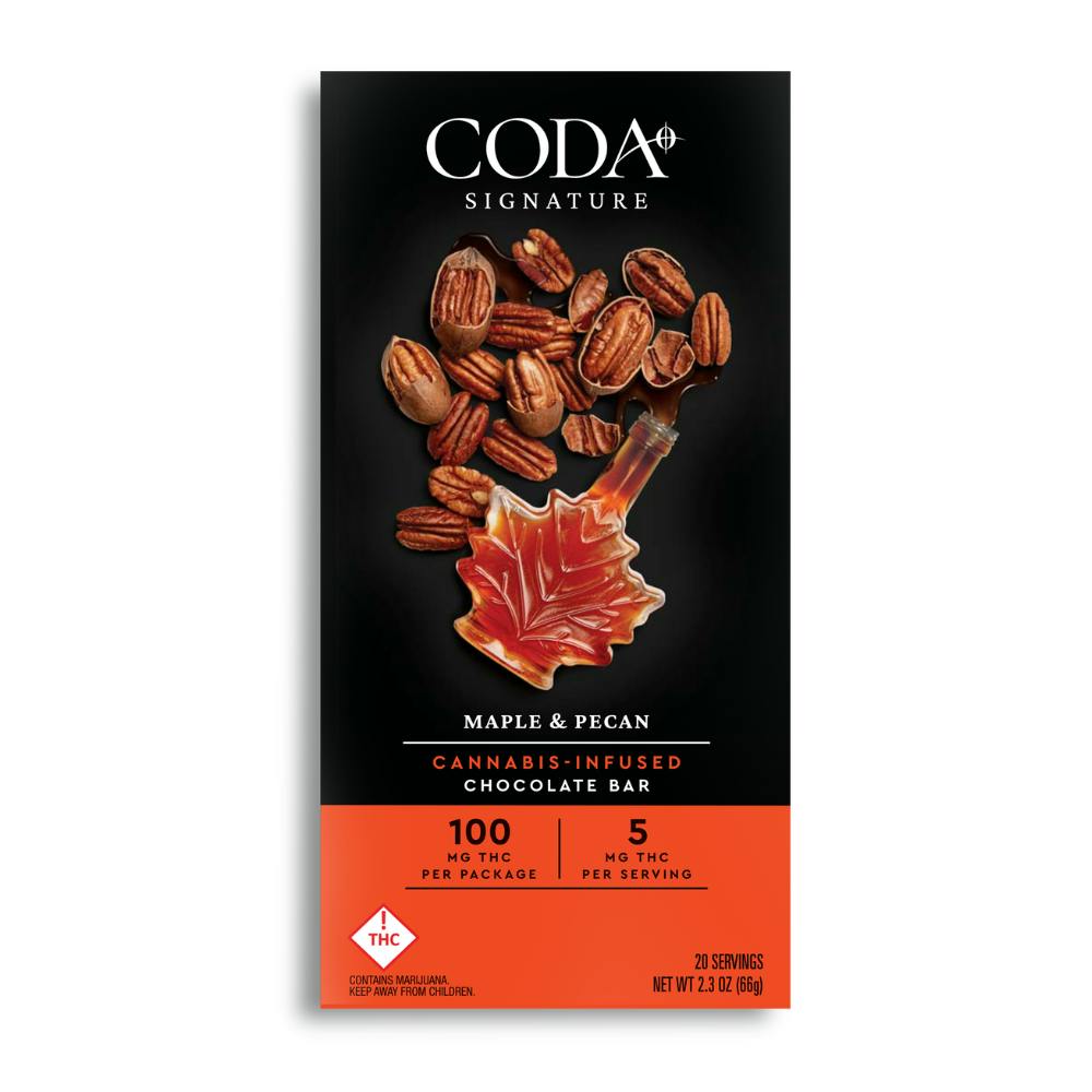Maple & Pecan Chocolate | 100mg THC by Coda Signature