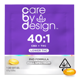 Care By Design | 40:1 Full Spectrum CBD Soft Gels 0.5mg THC 1ct