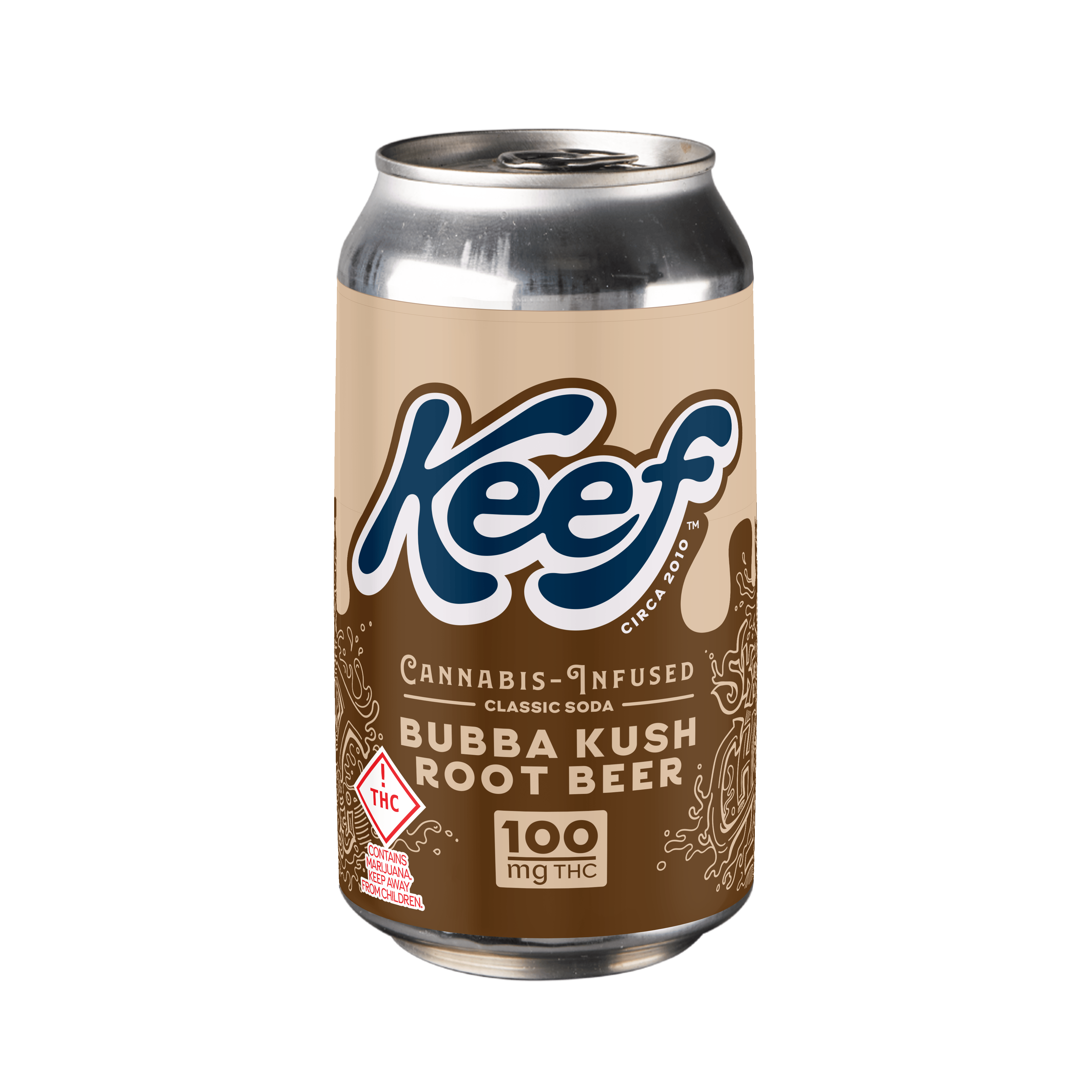 Keef Classic Soda Bubba Kush Root Beer | 100mg