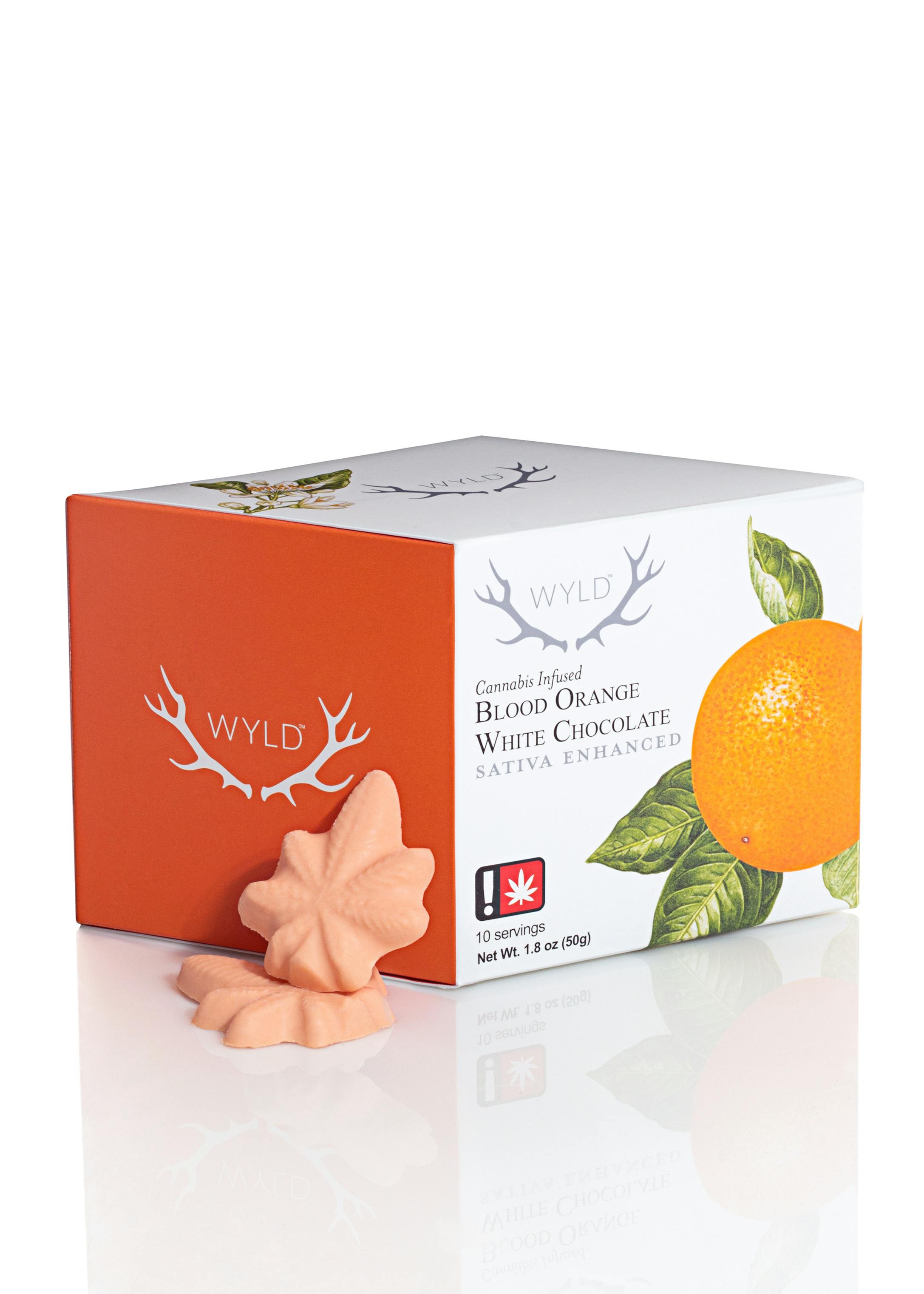 Blood Orange: Blood Orange Sativa Enhanced White Chocolates 50mg