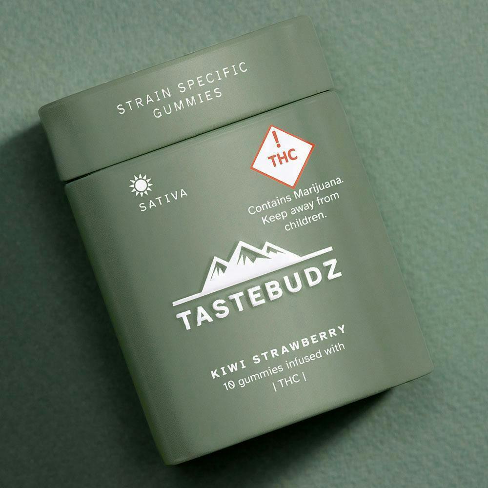 Kiwi Strawberry Sativa Rosin Gummies | THC | 100mg by TasteBudz