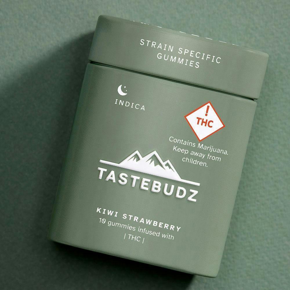 Kiwi Strawberry Indica Rosin Gummies | THC | 100mg by TasteBudz