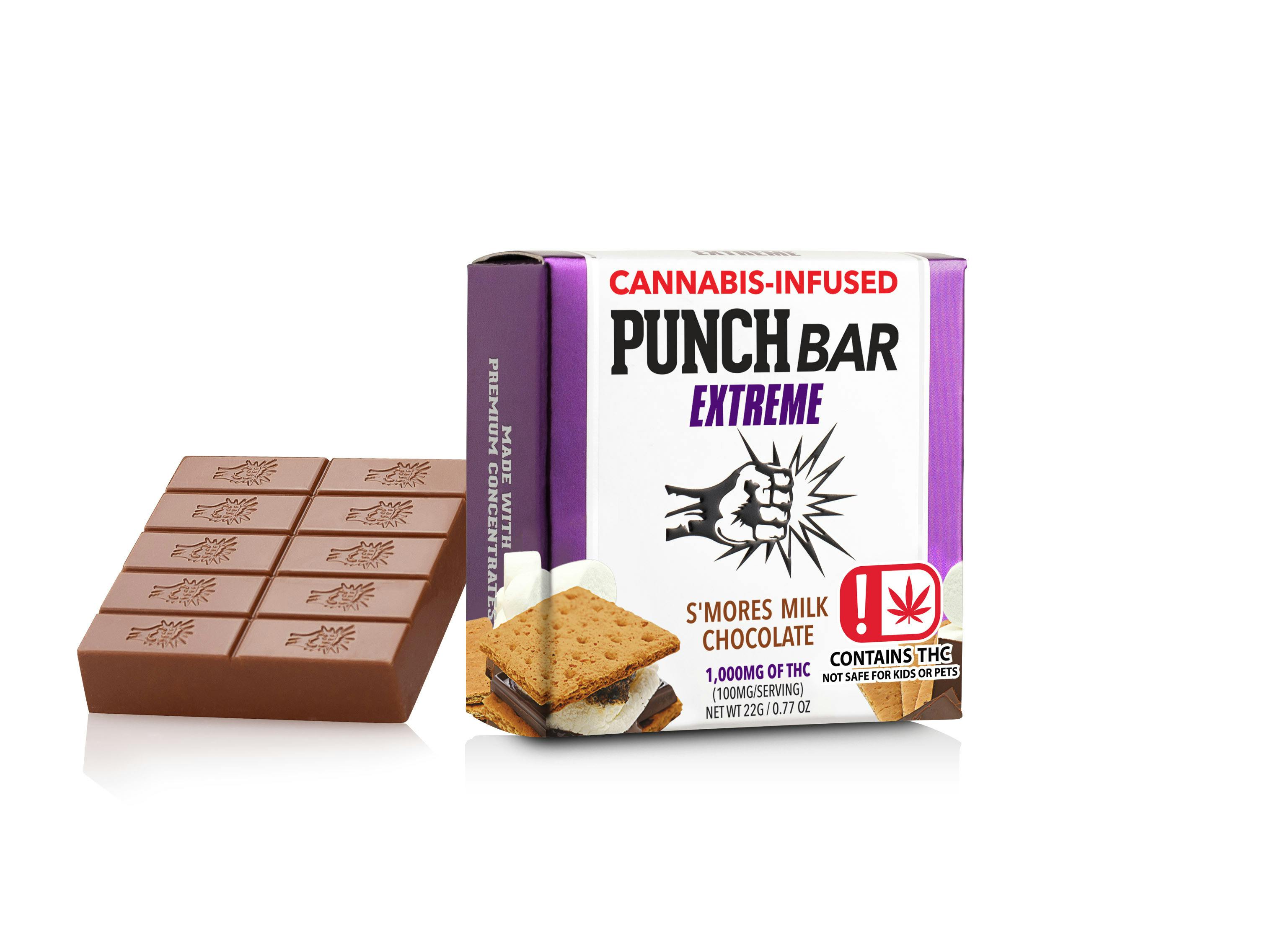 Milk Chocolate S'Mores Extreme PunchBar 1,000mg (OK) Punch Edibles