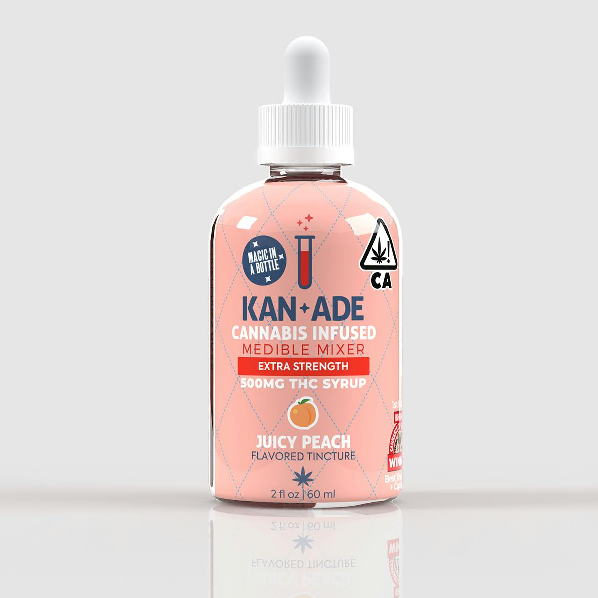 Kan+Ade 500mg Juicy Peach Medible Mixer
