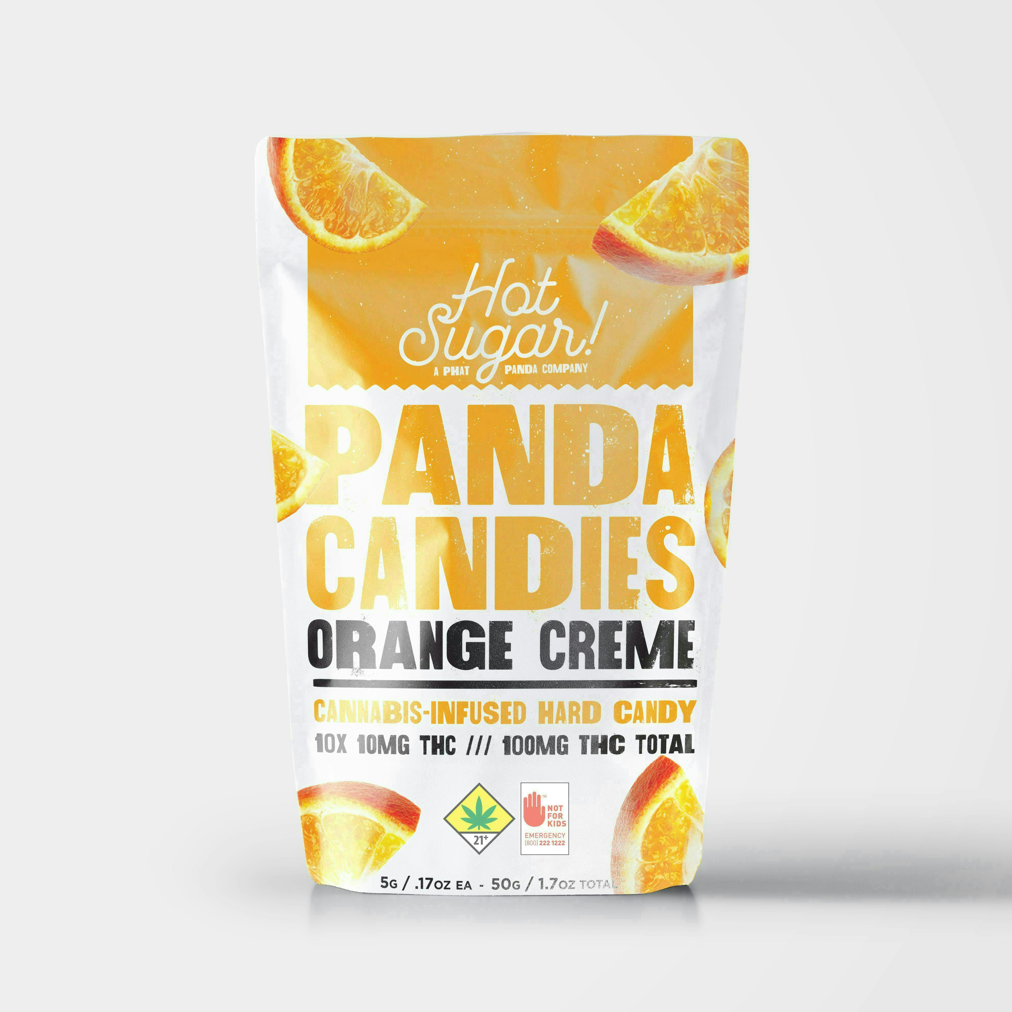 Panda Candies | Orange Creme Edibles | 100mg | 10ct | 10mg/ea