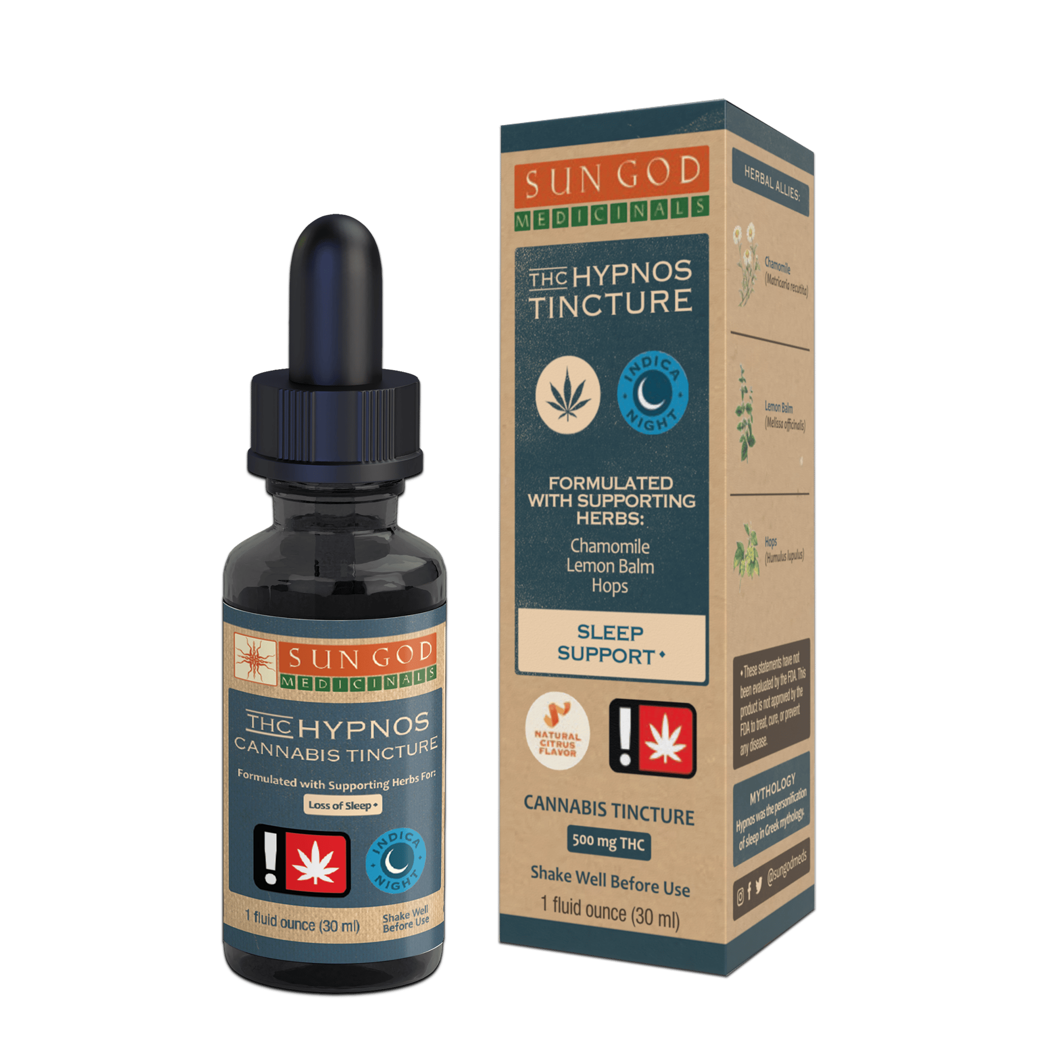 Hypnos Sleep Support THC Indica Tincture - 1 oz at Gorge Greenery All Things Cannabis- Marijuana Dispensary Hood River